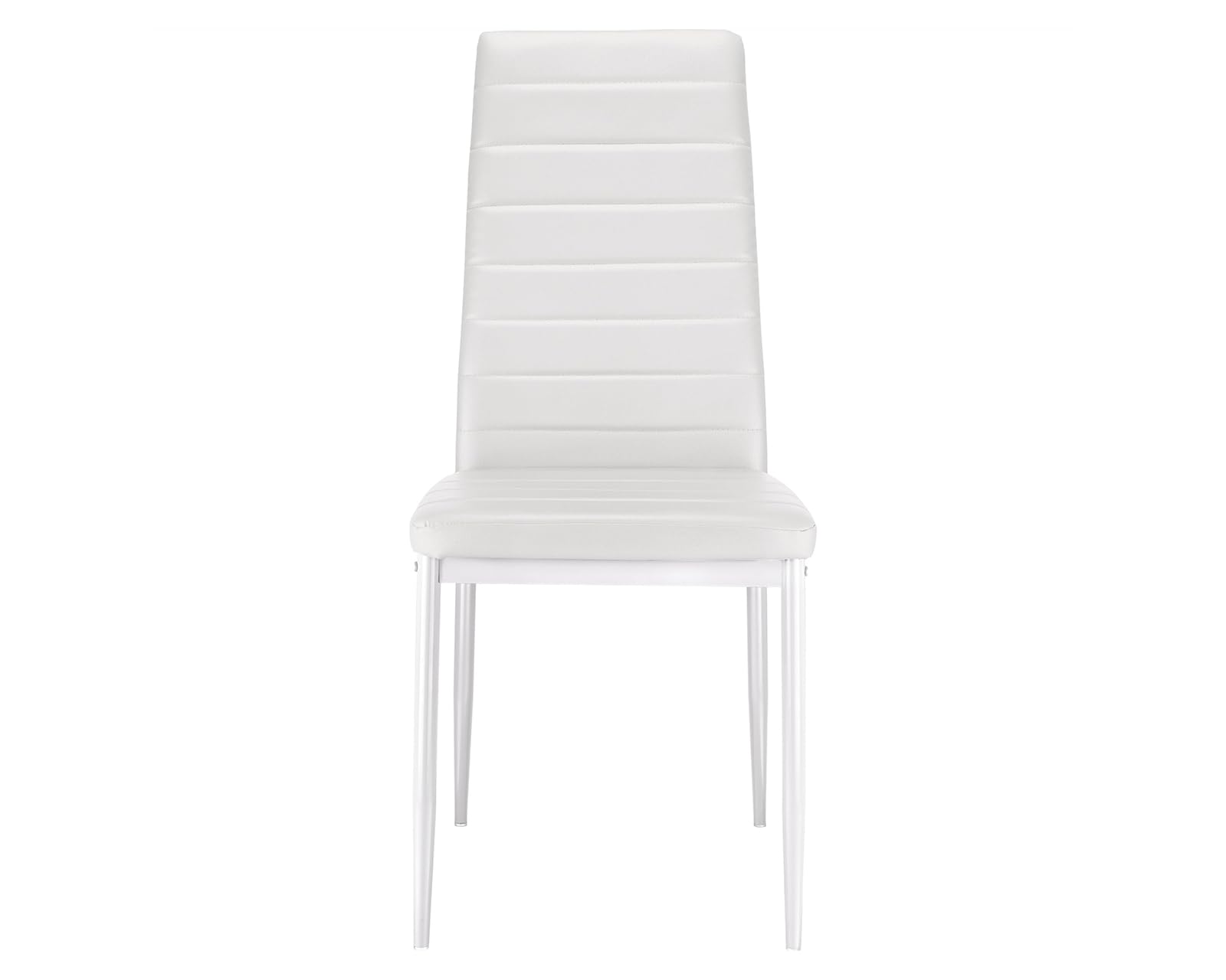 6 Seater Dining Table Set 140x80cm Wooden Table with High Back PU Leather Chairs