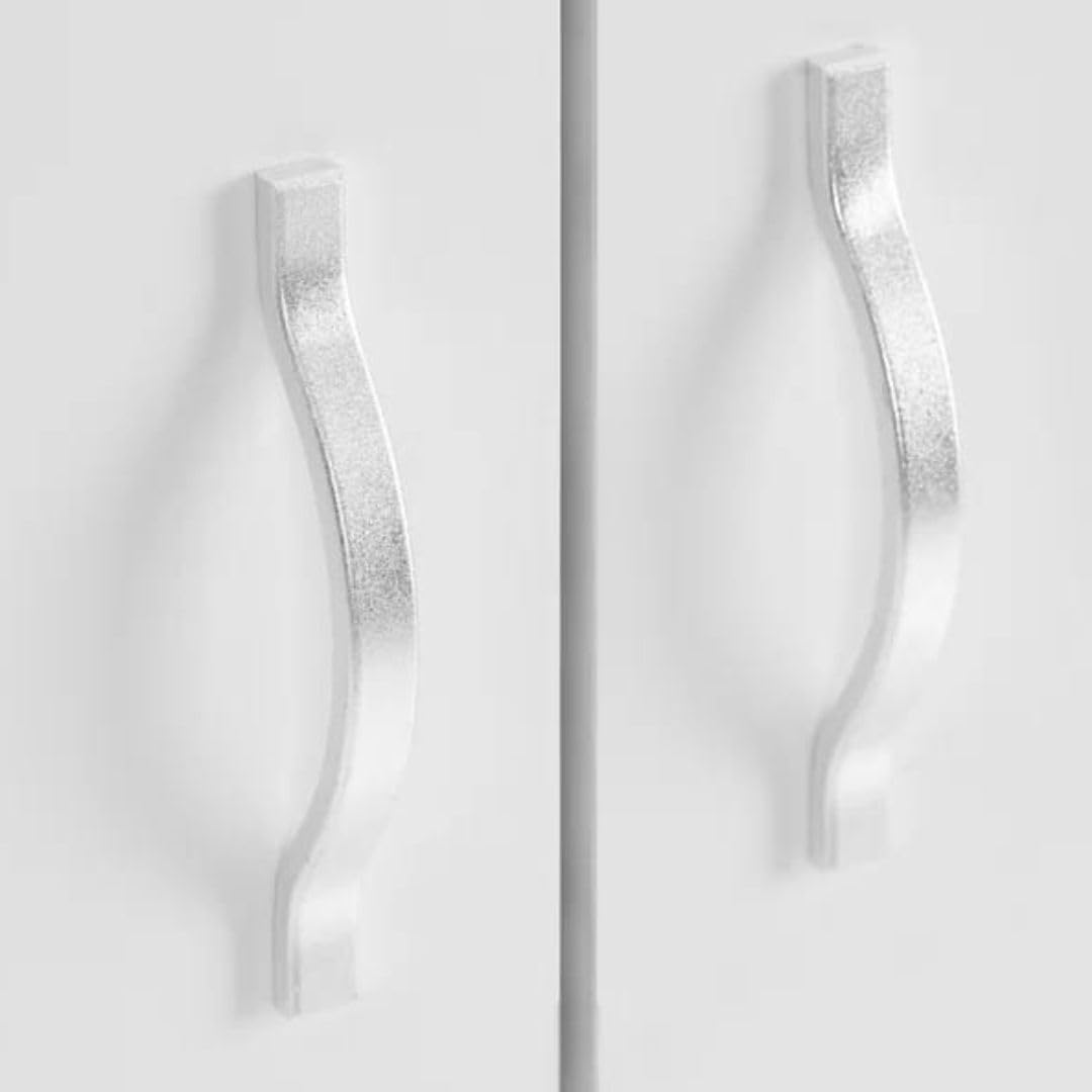 2 Door Mirrored Wardrobe White Fully Assembled with Drawers and Hanging Rail 78cm