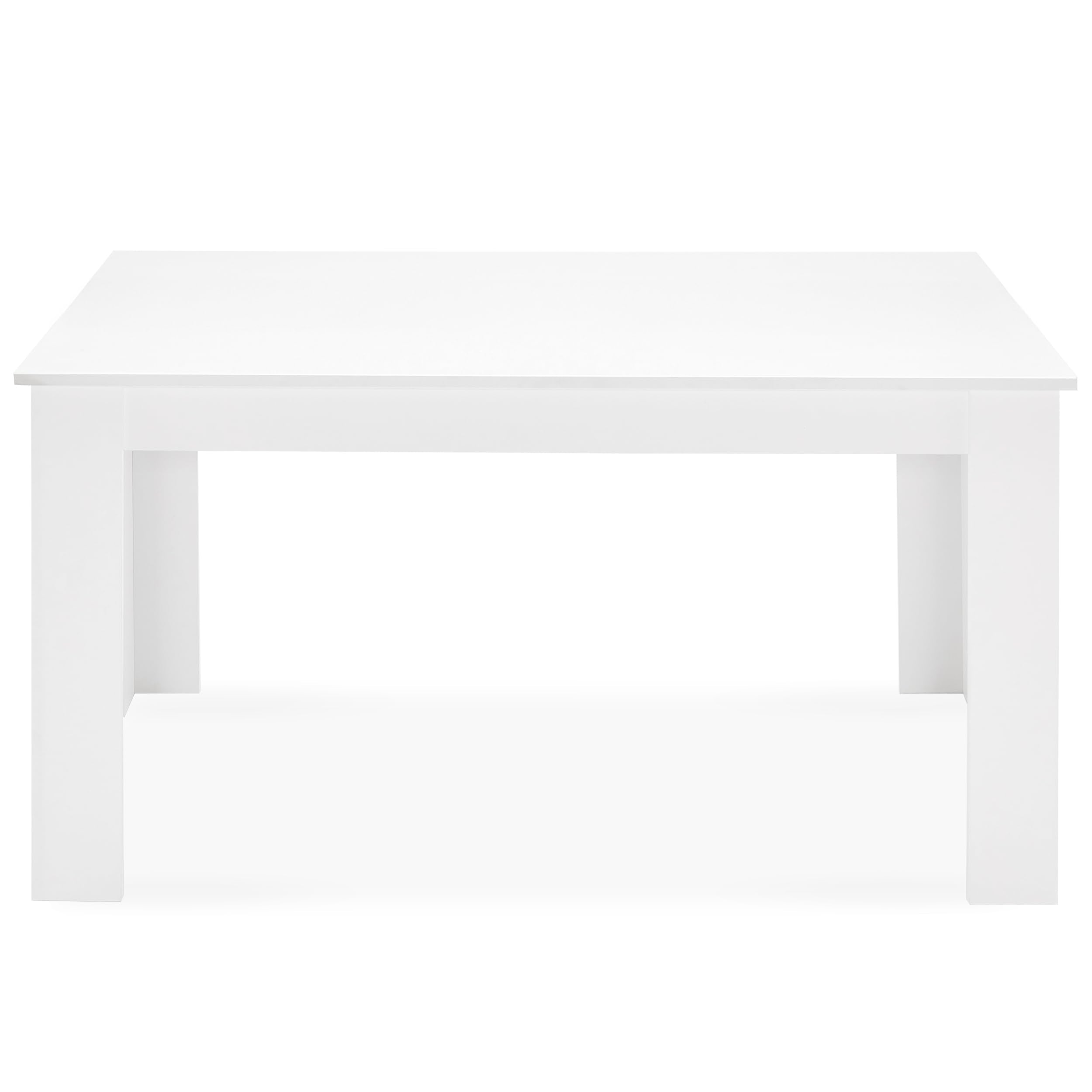 6 Seater Dining Table Set 140x80cm Wooden Table with High Back PU Leather Chairs