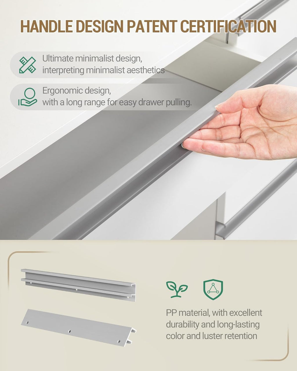 Hzuaneri Dressing Table with Bulb Light, Vanity Desk with 1 Large Drawer and 8 Small Drawer Cabinets, Adjustable Brightness, Large HD Mirror, 9 Open Storage Areas, White DT35703W